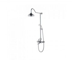 Душевая система KRAUS APOLLO со смесителем для ванны, верхним и ручным душем, хром KEF-16055CH