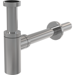 Сифон для умивальника ALCAPLAST Design підключення до зливної труби O32 мм, хром A400
