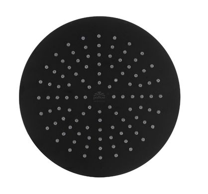 Комплект душової системи з термостатом, виливом та верхнім душем PAFFONI Shower (колір - чорний матовий