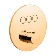Смеситель для ванны/душа на 3 потребителя Paffoni Compact Box (цвет - Honey gold / Медовое золото)