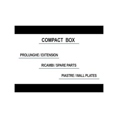 Змішувач для ванни/душа на 3 споживача Paffoni Compact Box (колір - сталь)