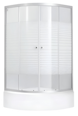 Набір LIDZ душова кабіна WIEZA SC80x80.SAT.MID.L висота 175 см + піддон KAPIELKA ST80x80x26 з панеллю (LWISC8080SATMIDL2SET)
