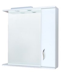 Шкаф зеркальный MIRATER Волна 75х50х24 Белый (2095)