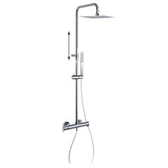 Душова система з термостатом і тропічним душем для ванни ALEXIA, хром (365402RK300N36D303727)