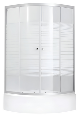 Набір LIDZ душова кабіна WIEZA SC80x80.SAT.MID.L висота 175 см + піддон KAPIELKA ST80x80x26 з панеллю (LWISC8080SATMIDL2SET)