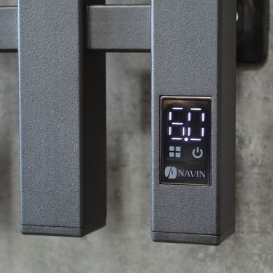 Электрический полотенцесушитель NAVIN LEVANTE 210х1200 L SENSOR / черный муар (12-257153-2112)