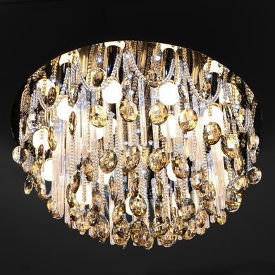 Люстра стельова кришталева з пультом LED E14 40W CH (BCL-377C/15)