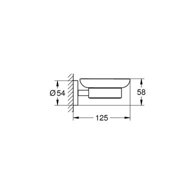 Мильниця GROHE ESSENTIALS / тримач (40444001)
