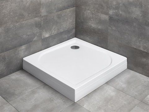 Душевой поддон RADAWAY DELOS C акриловый, квадратный плоский со съемной панелью 900X900 мм H150 белый 4C99170-03