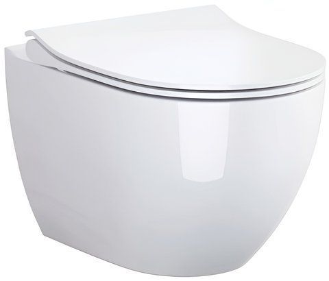 Підвісний унітаз CERSANIT ZEN CLEAN ON / сидіння SOFT CLOSE SLIM (S701-428)