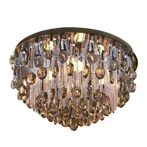 Люстра потолочная хрустальная с пультом LED E14 40W CH (BCL-377C/15)