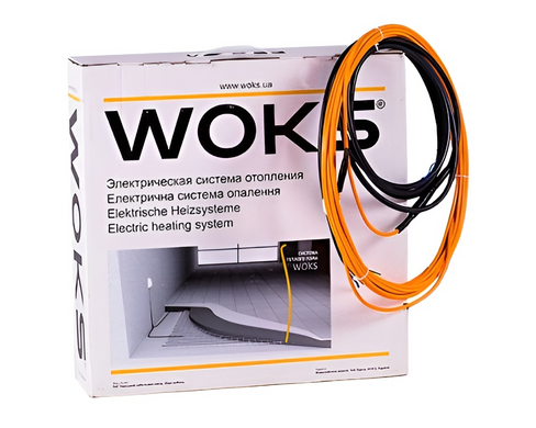 Нагревательный двухжильный кабель WOKS 18 - 72м / 6.3 - 9м² / 1290Вт (1637-15239)