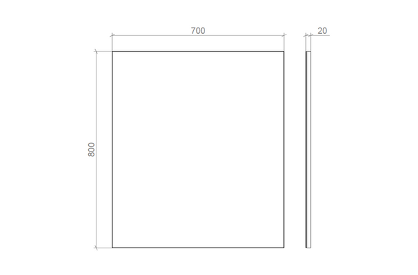 Дзеркала прямокутні – MIRATER ТЕТРА 70х80 (5700)
