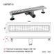 Трап для душа GAPPO G87007-3, 70х700 мм, нержавеющая сталь (1037691)