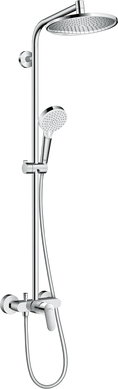 Душевая система система Hansgrohe Crometta S с однорычажным смесителем, верхним и ручным душем, цвет хром 27269000
