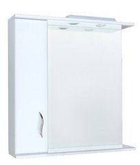 Шкаф зеркальный MIRATER Волна 75х75х24 Белый (1512)