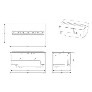 Електрокамін паровий DIMPLEX OPTI-MYST CASSETTE 400 LED LOG (CAS400LNH-INT/400L-LOGBED)