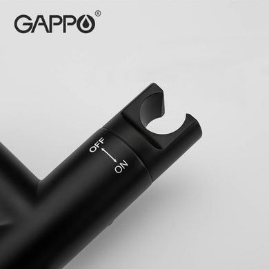 Гигиенический душ черного цвета GAPPO G7290-6 (1042581)