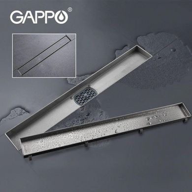 Душовий канал під плитку GAPPO G84007-4, 70х400 мм, нержавіюча сталь (1043331)