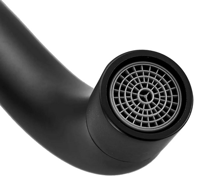 Смеситель для раковины REA LUNGO LONG / черный / матовый + BOX (REA-B0371)