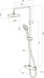 Душевая система AM.PM SENSE с термостатическим смесителем, верхним и ручным душем, цвет хром F0775000