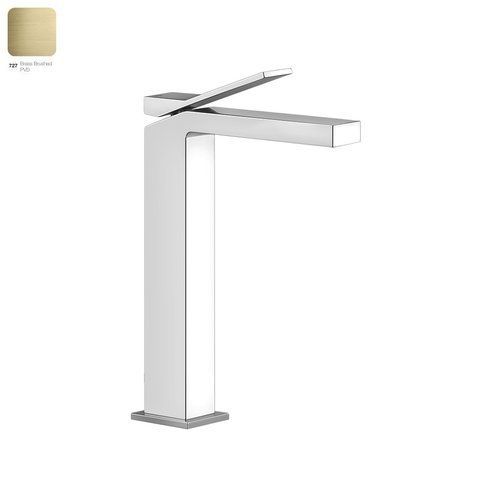 Змішувач для умивальника GESSI RETTANGOLO K, високий, BRUCHED BRASS PVD (53006727)
