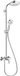 Hansgrohe Душевая система Crometta 160 1jet Showerpipe белая/хромированная (27266400)