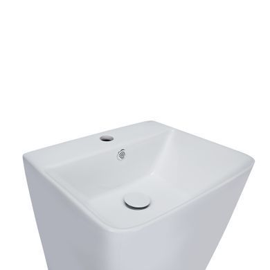Раковина моноблок QTAP TERN 44х80 / донний клапан (QT1711G302W)