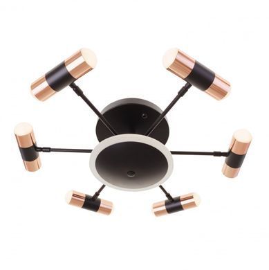 Люстра светодиодная потолочная 36W NW BK+G (BR-01 668C/12)