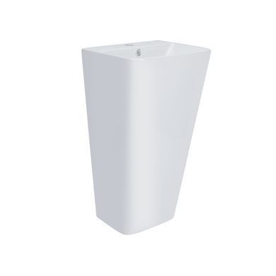 Раковина моноблок QTAP TERN 44х80 / донний клапан (QT1711G302W)