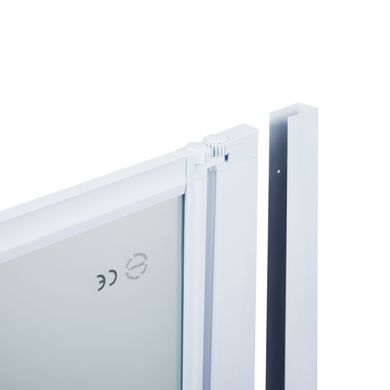 Шторка для ванны QTAP GEMINI 120х140 / профиль белый / стекло PEAR (GEMWHI401214RP4)