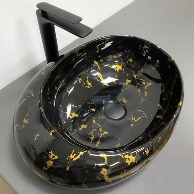 Раковина VBI RICCIA BLACK MARMO GLOSSY (VBI-017201)