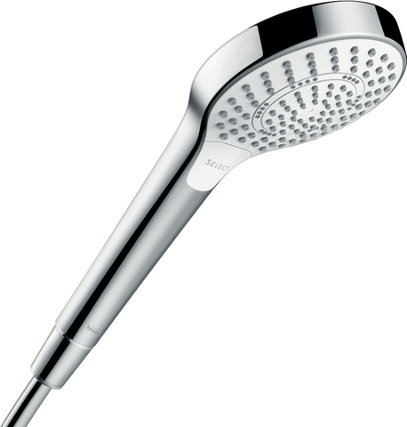 HANSGROHE Ручной душ CROMA SELECT S 110 MULTI ECOSMART белый/хромированный: 9л/мин (26801400)