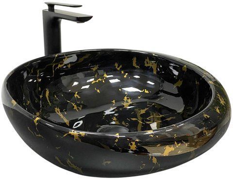 Раковина VBI RICCIA BLACK MARMO GLOSSY (VBI-017201)
