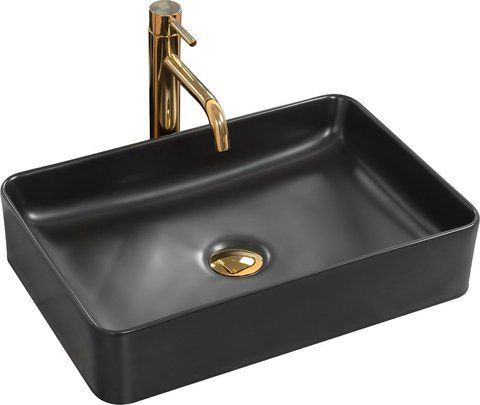 Раковина REA AVIA 34.5х50.5 / чорна (REA-U0843)