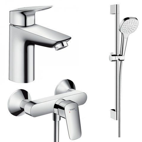 Набор смесителей для душа 3 в 1 HANSGROHE LOGIS 71600113 (71600000, 71100000, 26584400)