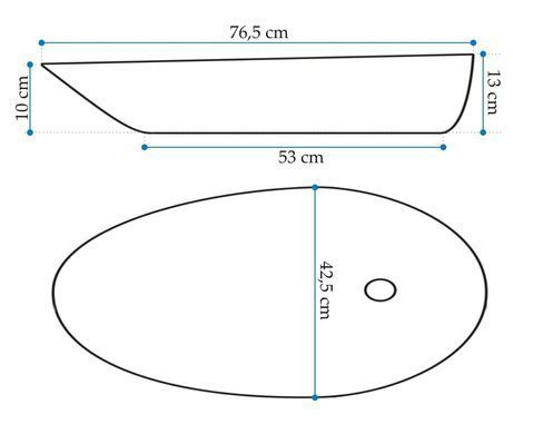 Раковина REA GRETA 42.5х76.5 / белая (REA-U1500)
