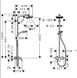 Hansgrohe Душова система Crometta 160 1jet Showerpipe біла/хромована (27266400)