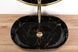 Раковина REA NADIA MARBLE SHINY 38.5х61 / черная (REA-U0539)