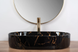 Раковина REA NADIA MARBLE SHINY 38.5х61 / черная (REA-U0539)