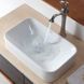 Раковина KRAUS ELAVO WHITE CERAMIC 30.1х49.4 (KCV-122)