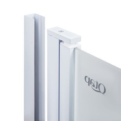 Шторка на ванну QTAP GEMINI 120х140 / профіль білий / скло PEAR (GEMWHI401214RP6)