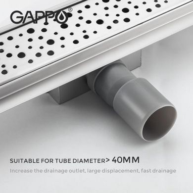 Душовий трап GAPPO G87007-2, 70х700 мм, нержавіюча сталь (1037687)