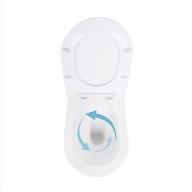 Подвесной унитаз QTAP ROBIN ULTRA QUIET WHITE + сиденье SOFT CLOSE (QT13332381AW)