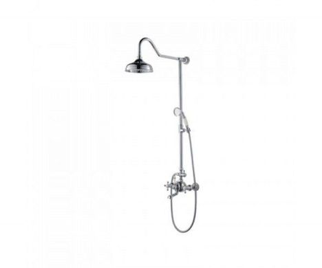 Душова система KRAUS APOLLO со смесителем для ванны, верхним и ручным душем, хром KEF-16055CH