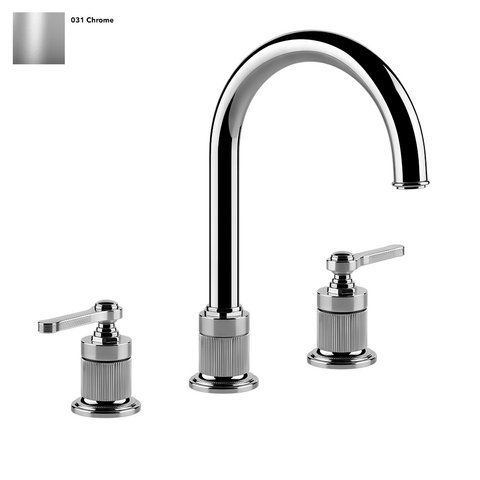 Смеситель для умывальника GESSI VENTI 20, на 3 отверстия, зонтичный, донный клапан, CHROME (65015031)
