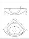Ванна акриловая гидромассажная VOLLE 150x150 (12-88-103A)