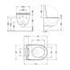 Подвесной унитаз QTAP ROBIN ULTRA QUIET WHITE + сиденье SOFT CLOSE (QT13332381AW)