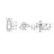 Подвесной унитаз ROCA DEBBA RIMLESS + сиденье SLIM SLOW CLOSING (A34H993000)