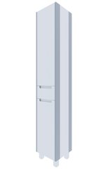 Пенал підлоговий MIRATER Комбі 200х35х35 Білий (6234)